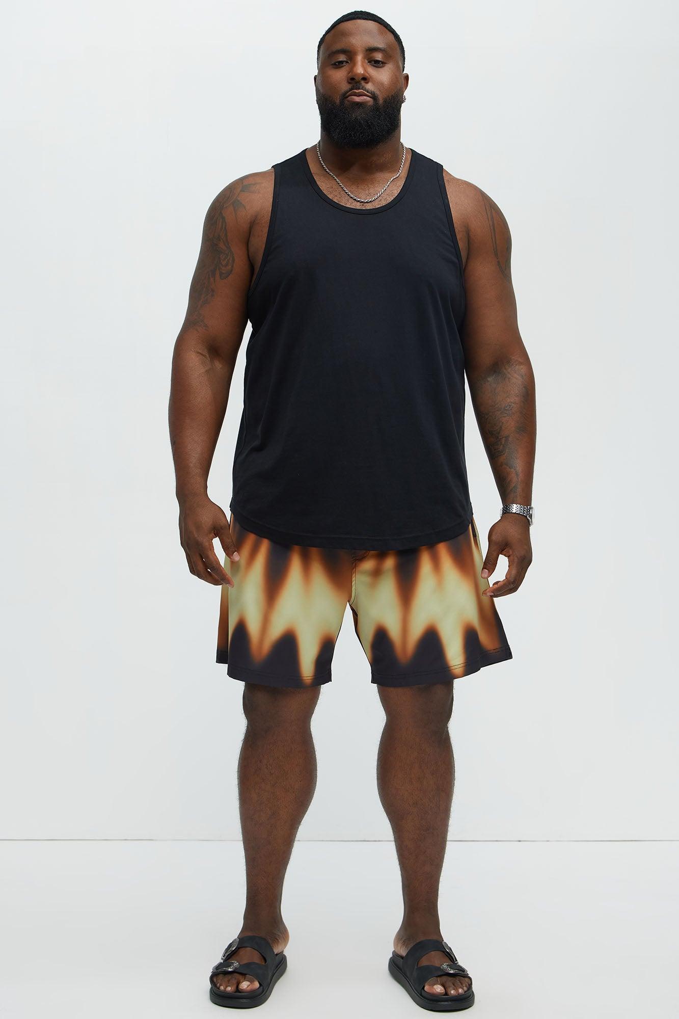 Echo Wave Swim Classic Trunk - Brown/combo Product Image