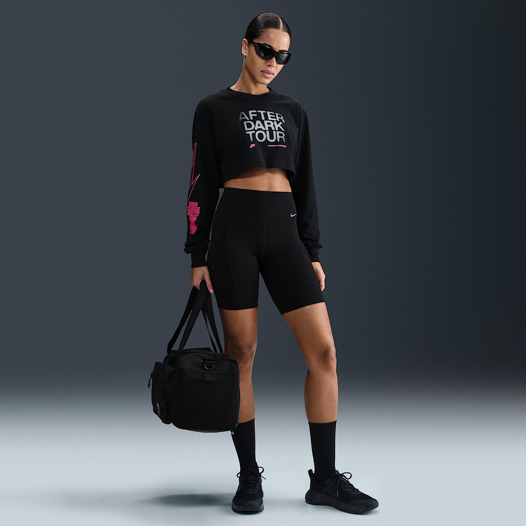 Nike Women's After Dark Tour Oversized Long-Sleeve Cropped T-Shirt Product Image