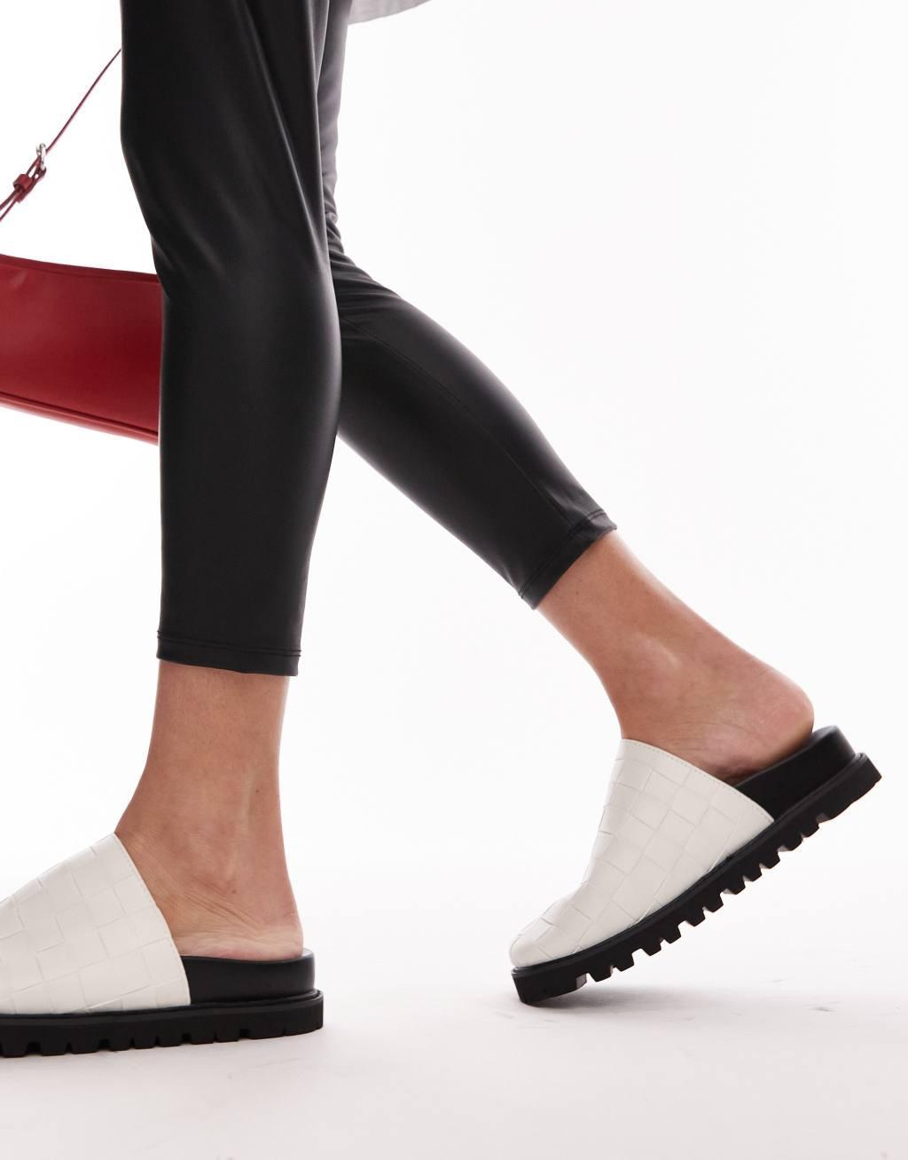 Topshop Beau woven mules Product Image