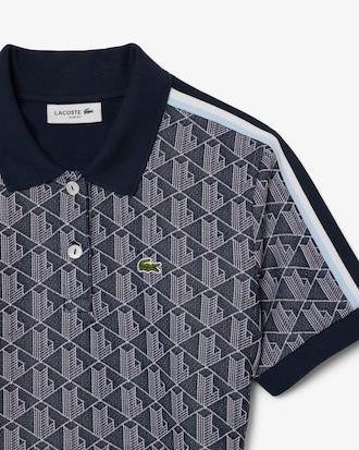 Slim Fit Monogram Jacquard Polo Dress Product Image