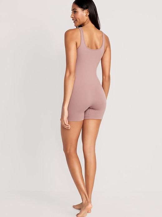 Seamless Rib-Knit Bodysuit -- 6-inch inseam Product Image