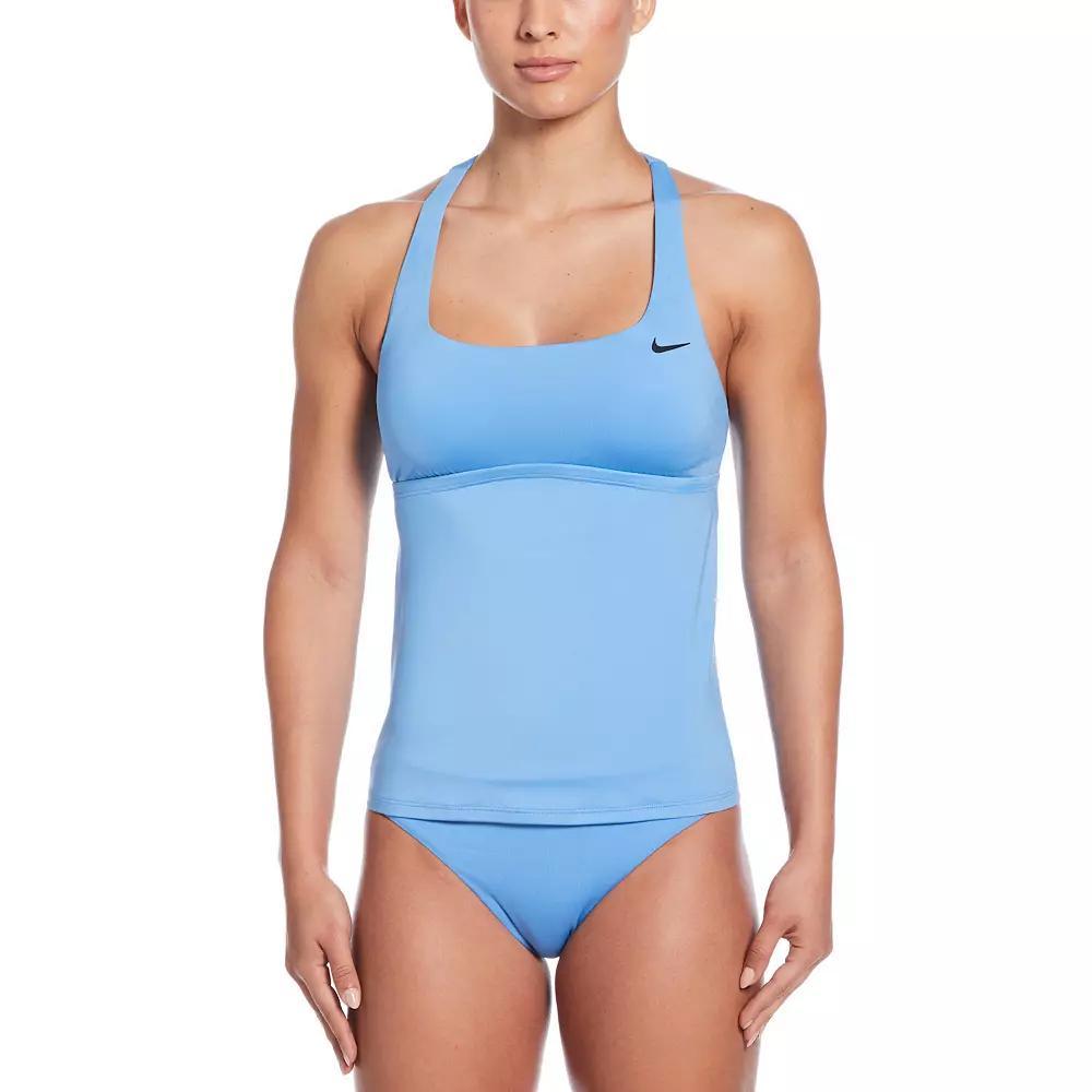 Women's Nike Essential Square Neck Swim Tankini, Size: Medium, University Blue Product Image