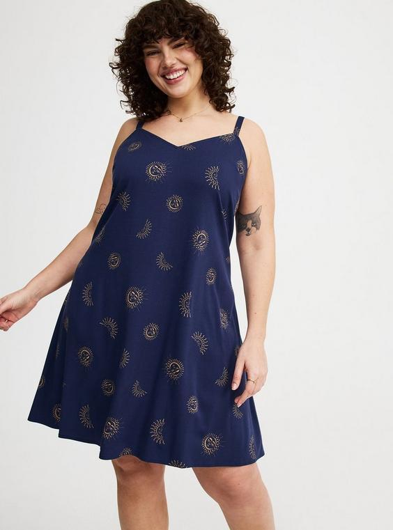 Mini Challis Slip Dress Product Image