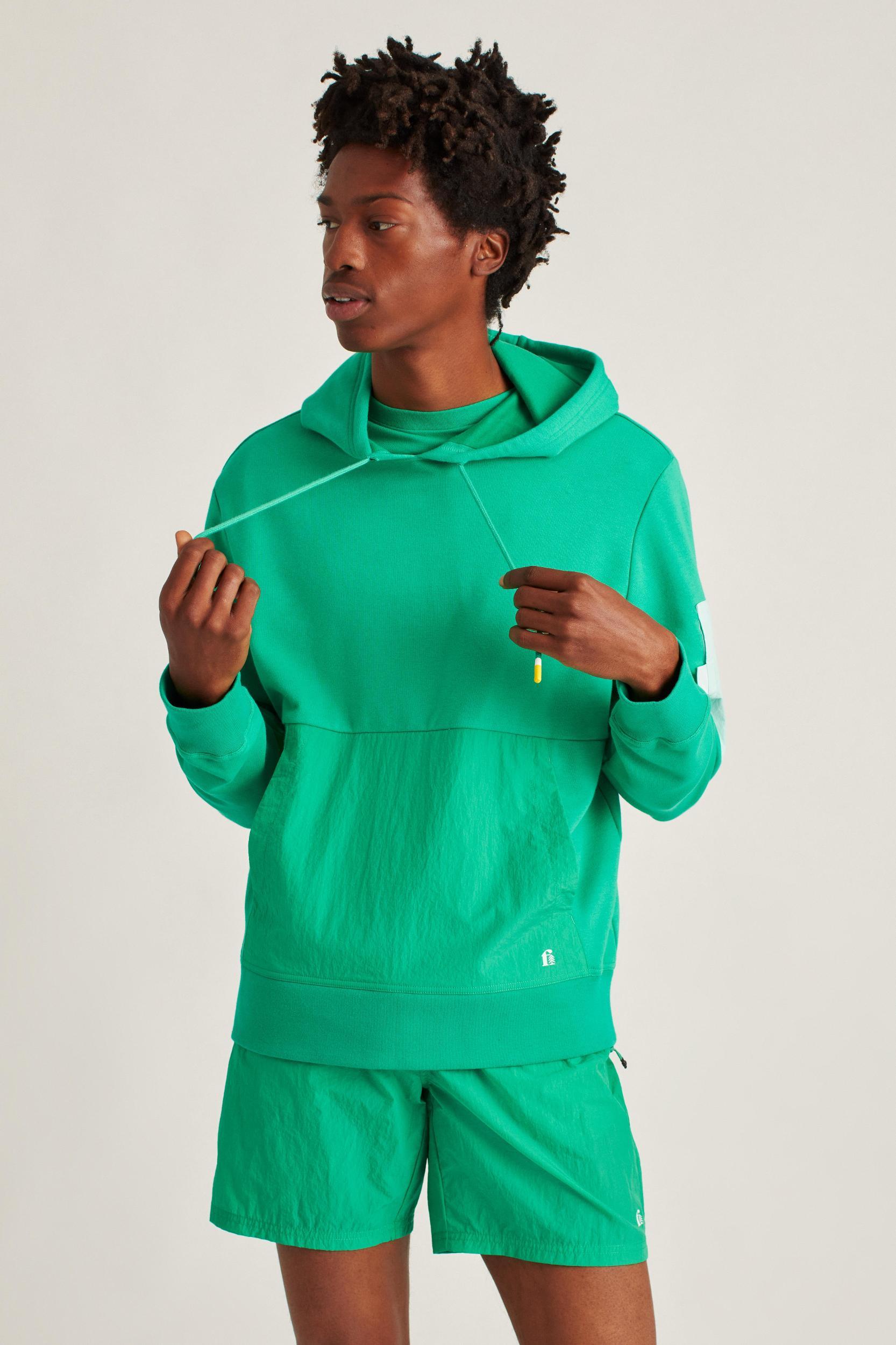Mixed Media Pullover Hoodie Product Image