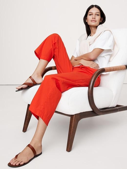 Cotton Poplin Pull-On Pant Product Image