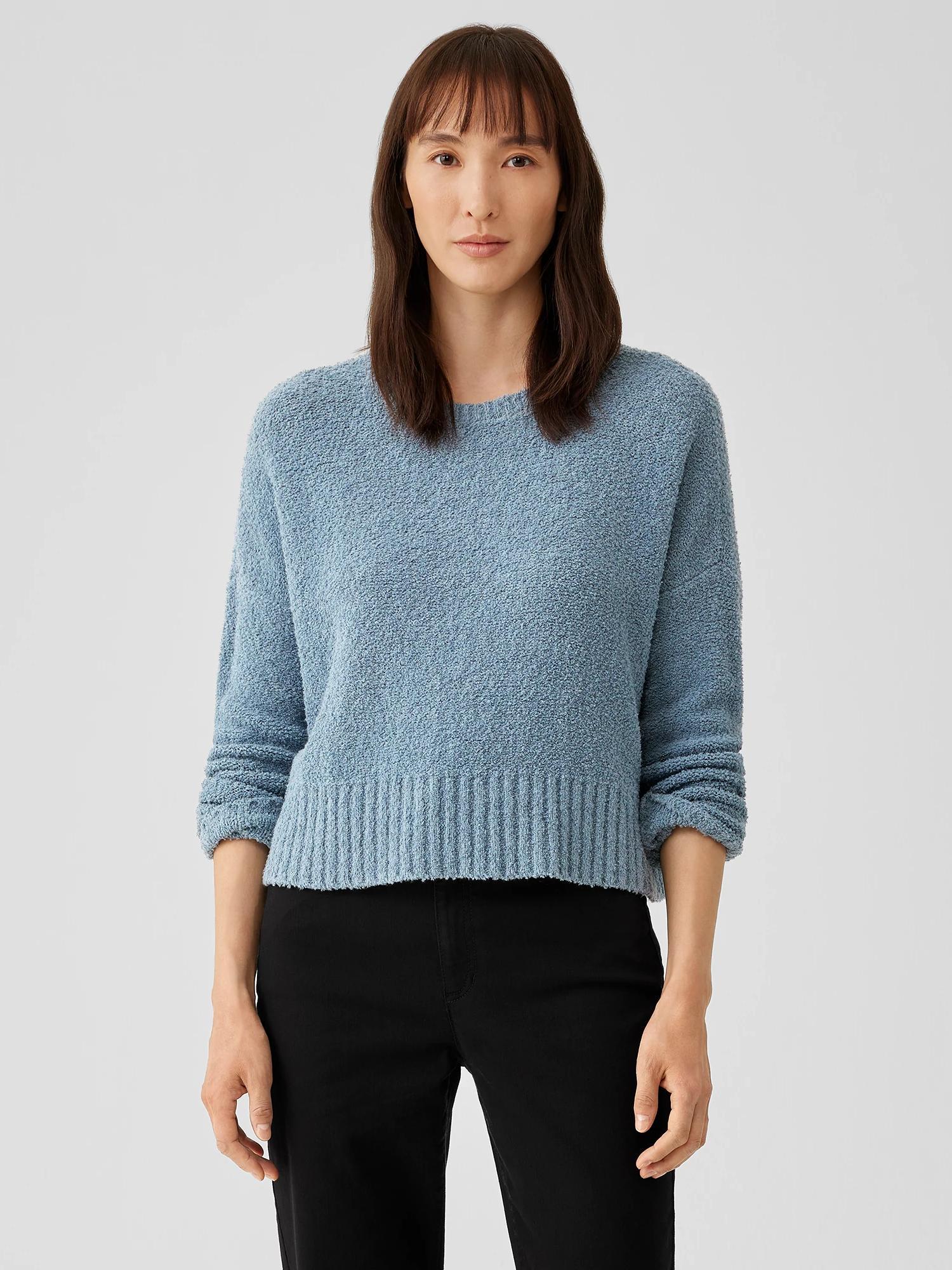 Cotton Fluff Crew Neck Top Product Image
