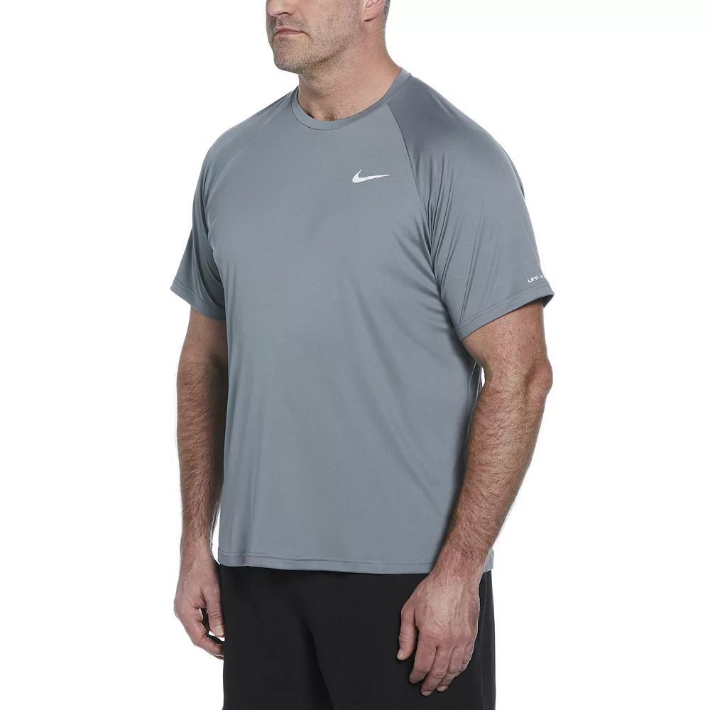 Big & Tall Nike Dri-FIT UPF 40+ Hydroguard Swim Tee, Men's, Size: Large Tall, Cool Gray Product Image