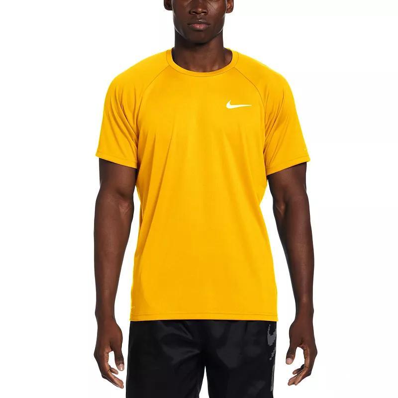 Men's Nike Dri-FIT UPF 40+ Hydroguard Short Sleeve Swim Tee, Size: Medium, Iron Gray Product Image