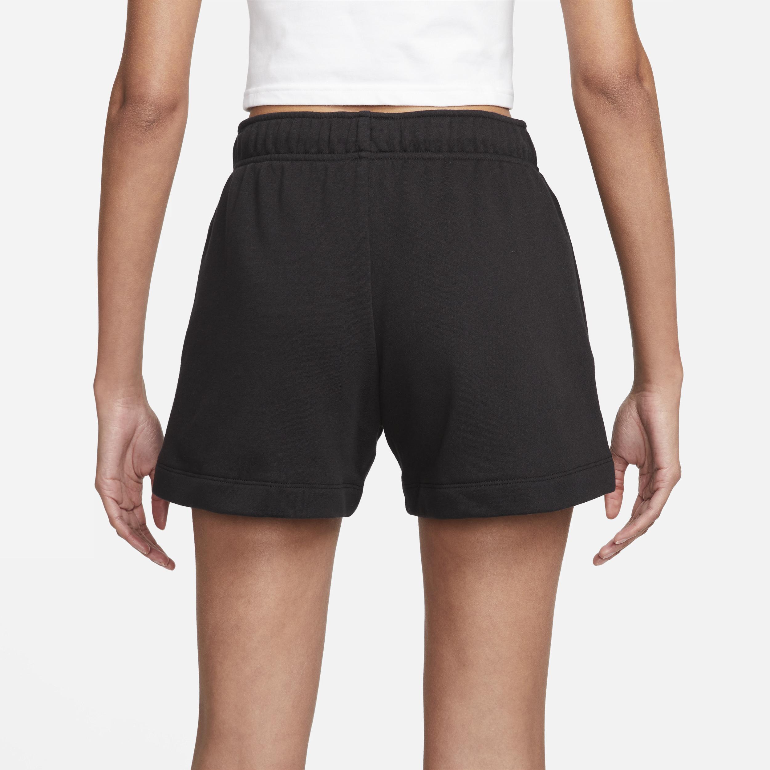 Women's Nike Sportswear Club Fleece Midrise Shorts, Size: XXL, Black Product Image