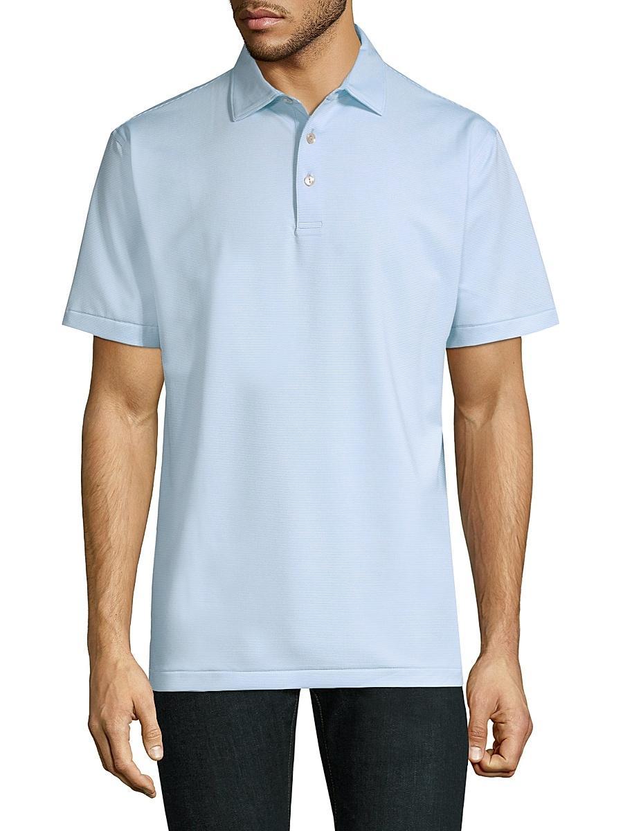 Mens Jubilee Stripe Stretch-Jersey Polo Shirt Product Image