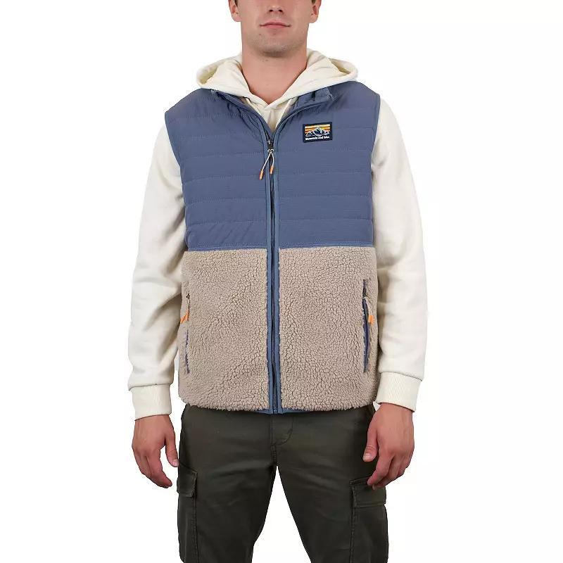 Men's Mountain and Isles Zip Front Vest, Size: Large, Teak Silver Blue Product Image