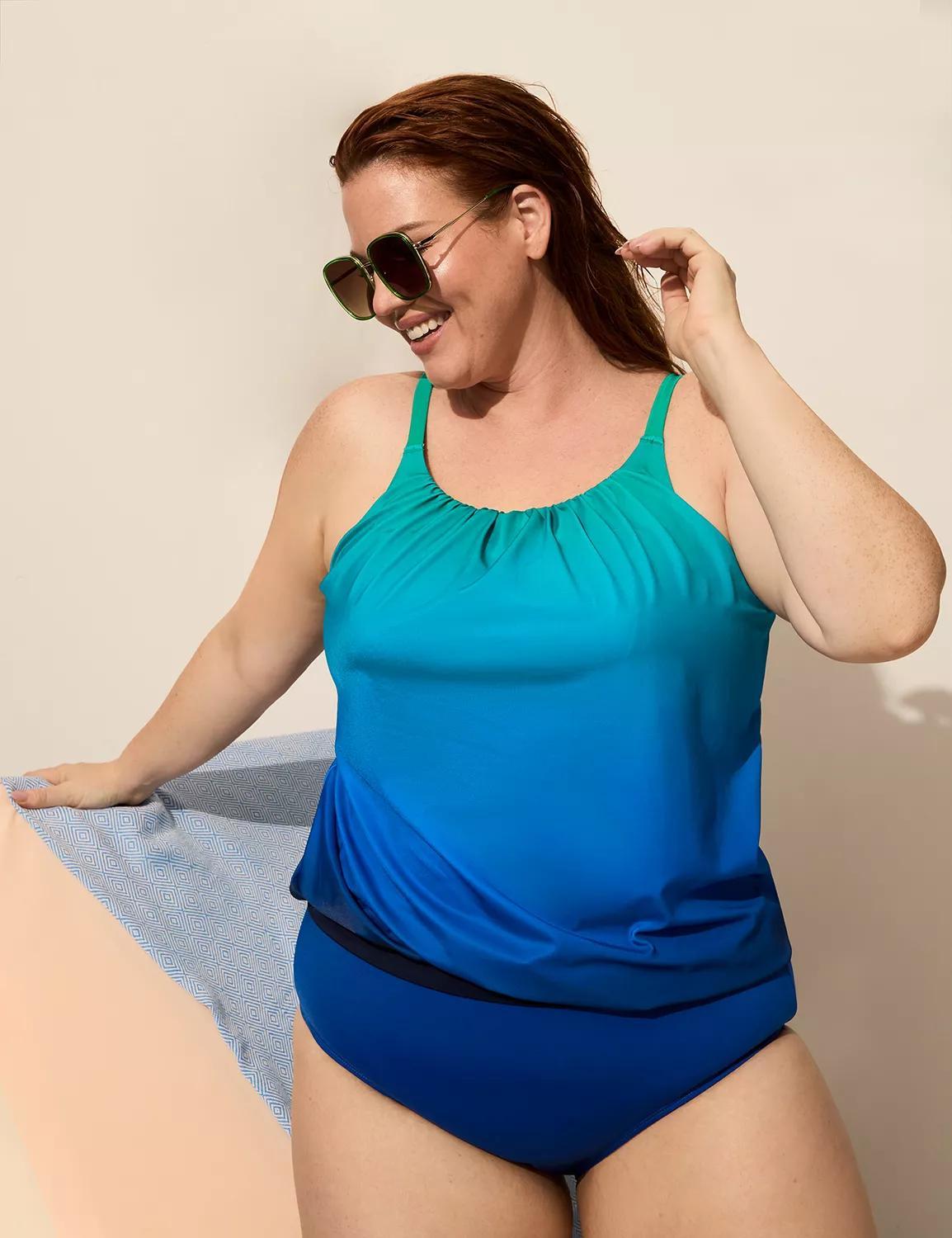 No-Wire Blouson Tankini Top Product Image