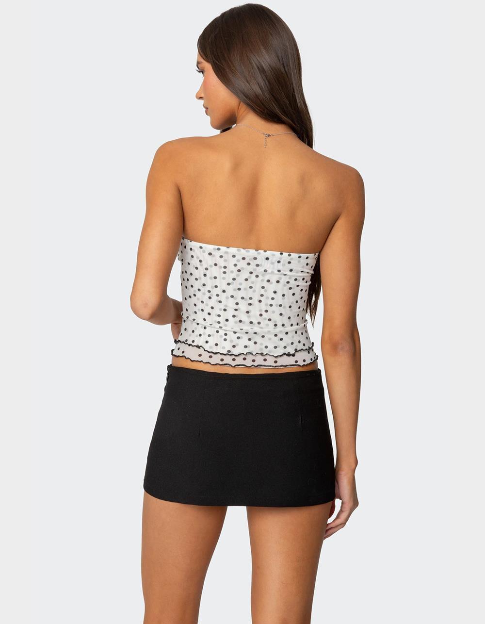 EDIKTED Laurie Polka Dot Tube Top Product Image