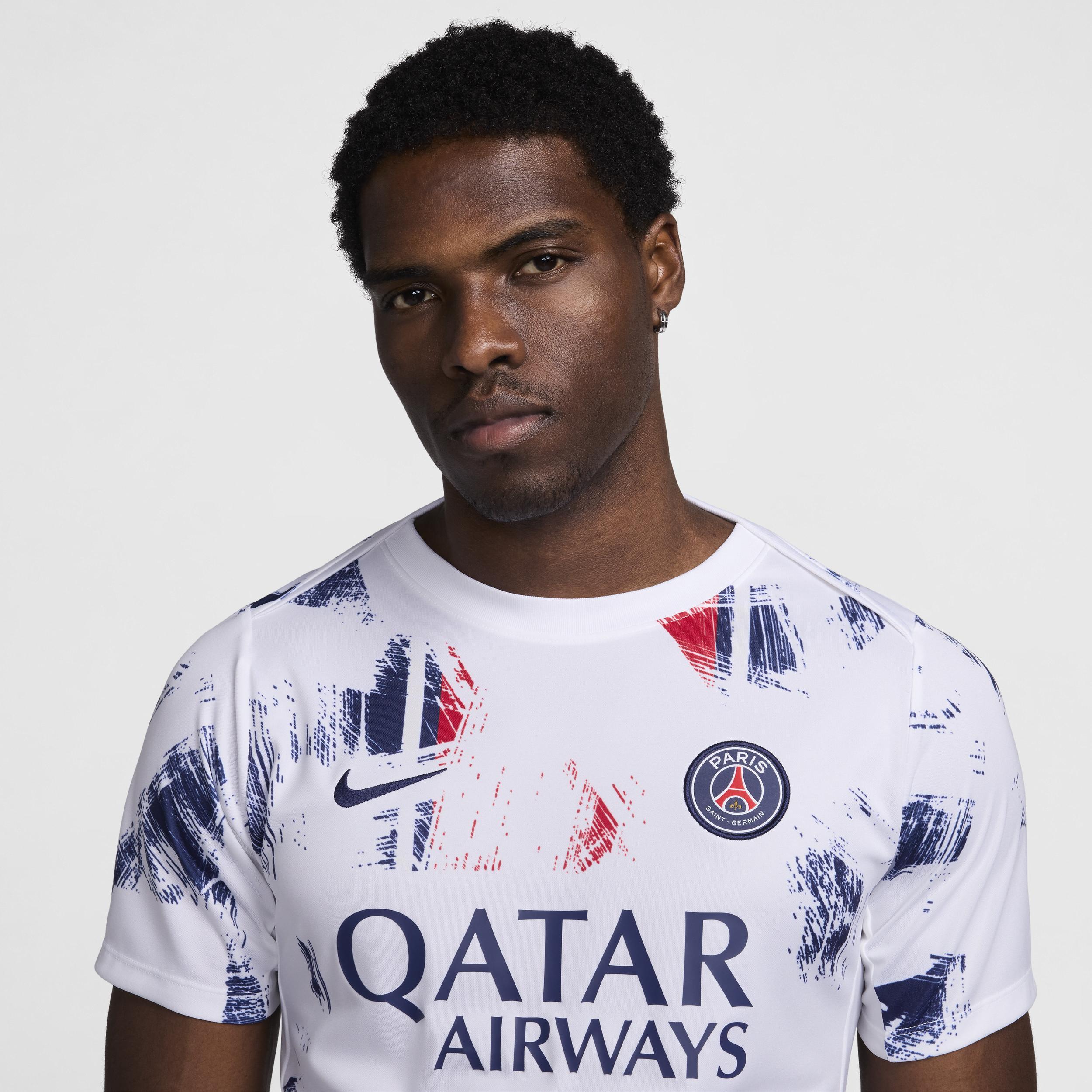 Paris Saint-Germain Academy Pro Away Nike Men's Dri-FIT Soccer Pre-Match Short-Sleeve Top Product Image