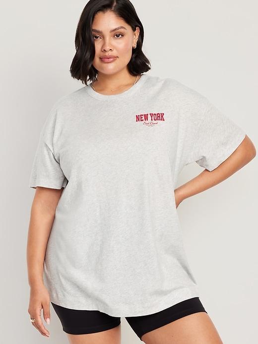 Oversized EveryWear Graphic Tunic T-Shirt Product Image
