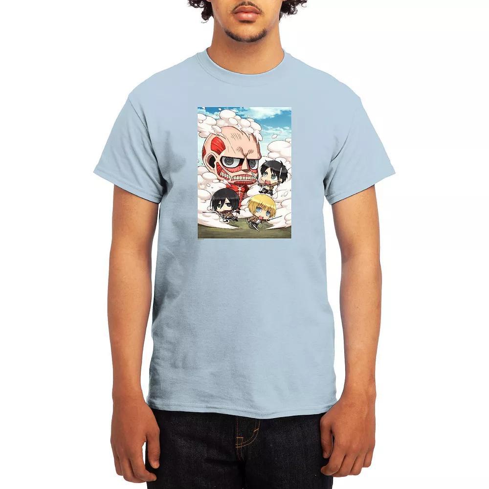 Men's Attack on Titan Distressed Cadet Corp Emblem Tee, Boy's, Size: XXL, Royal Blue Product Image
