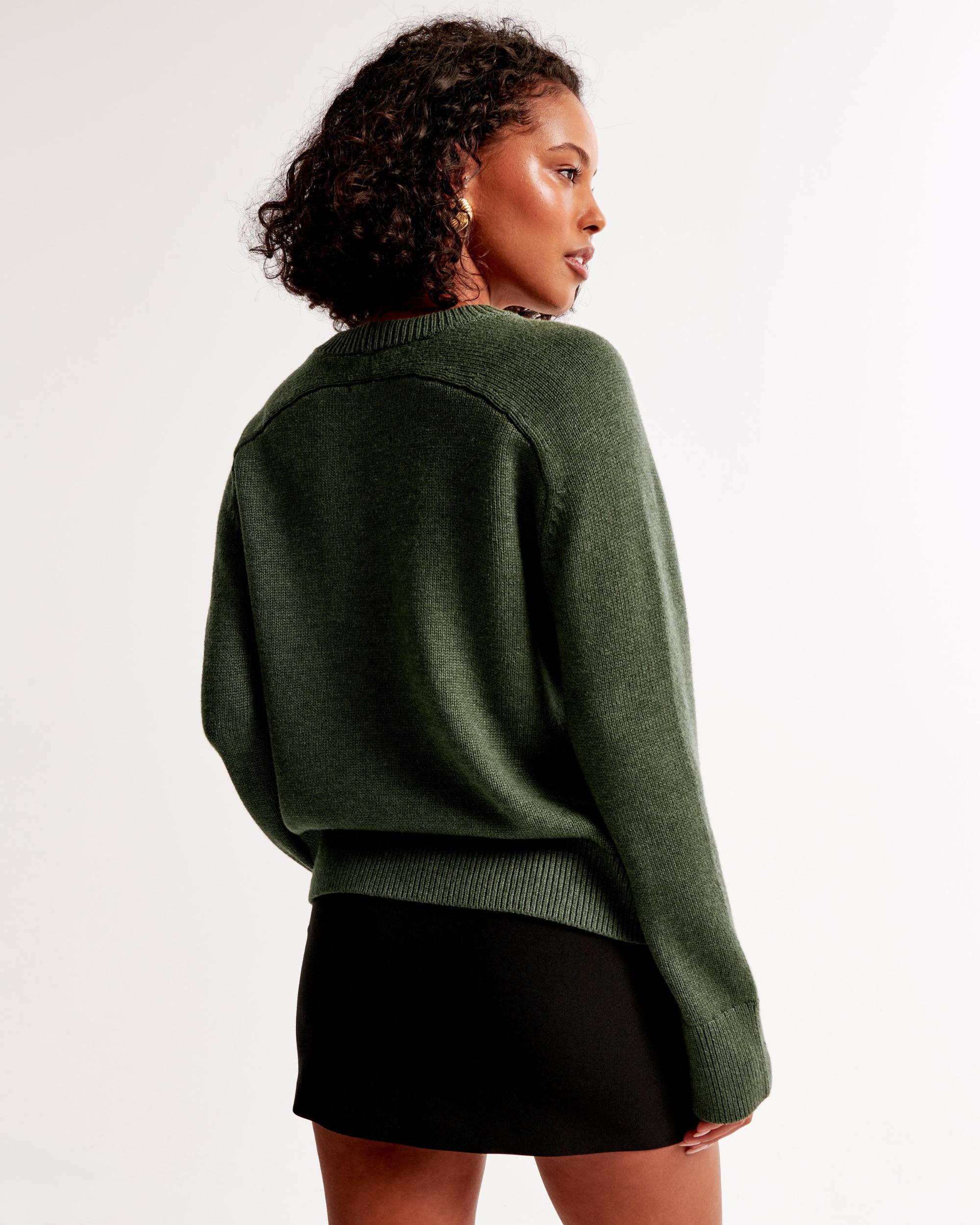 The A&F Madeline Cotton-Blend Crew Sweater Product Image