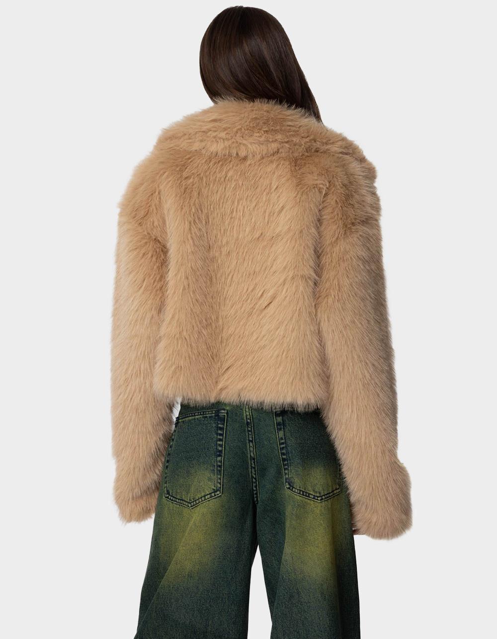 EDIKTED Sierra Oversized Faux Fur Jacket Product Image