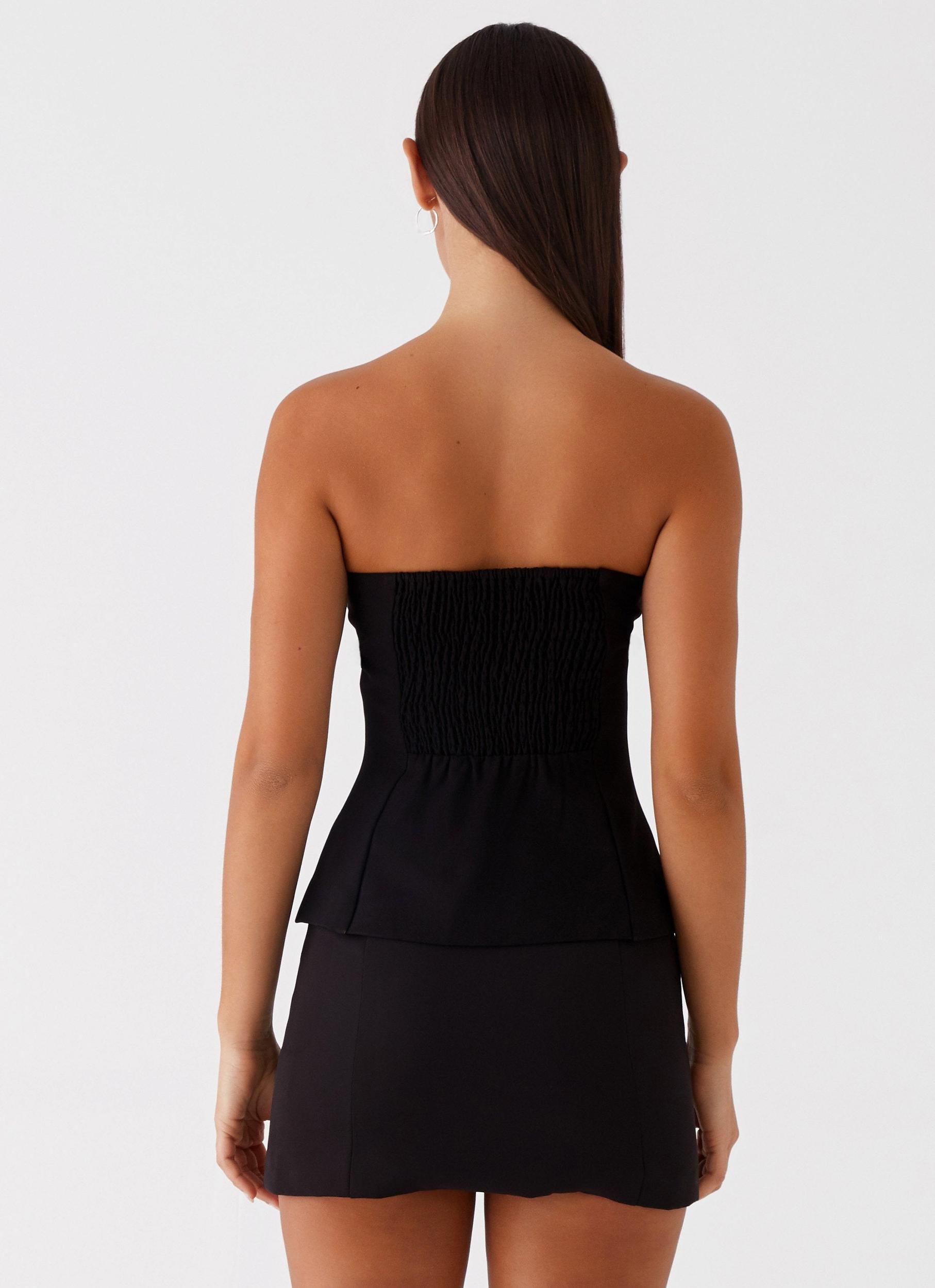 Jeanie Corset Top - Black Product Image