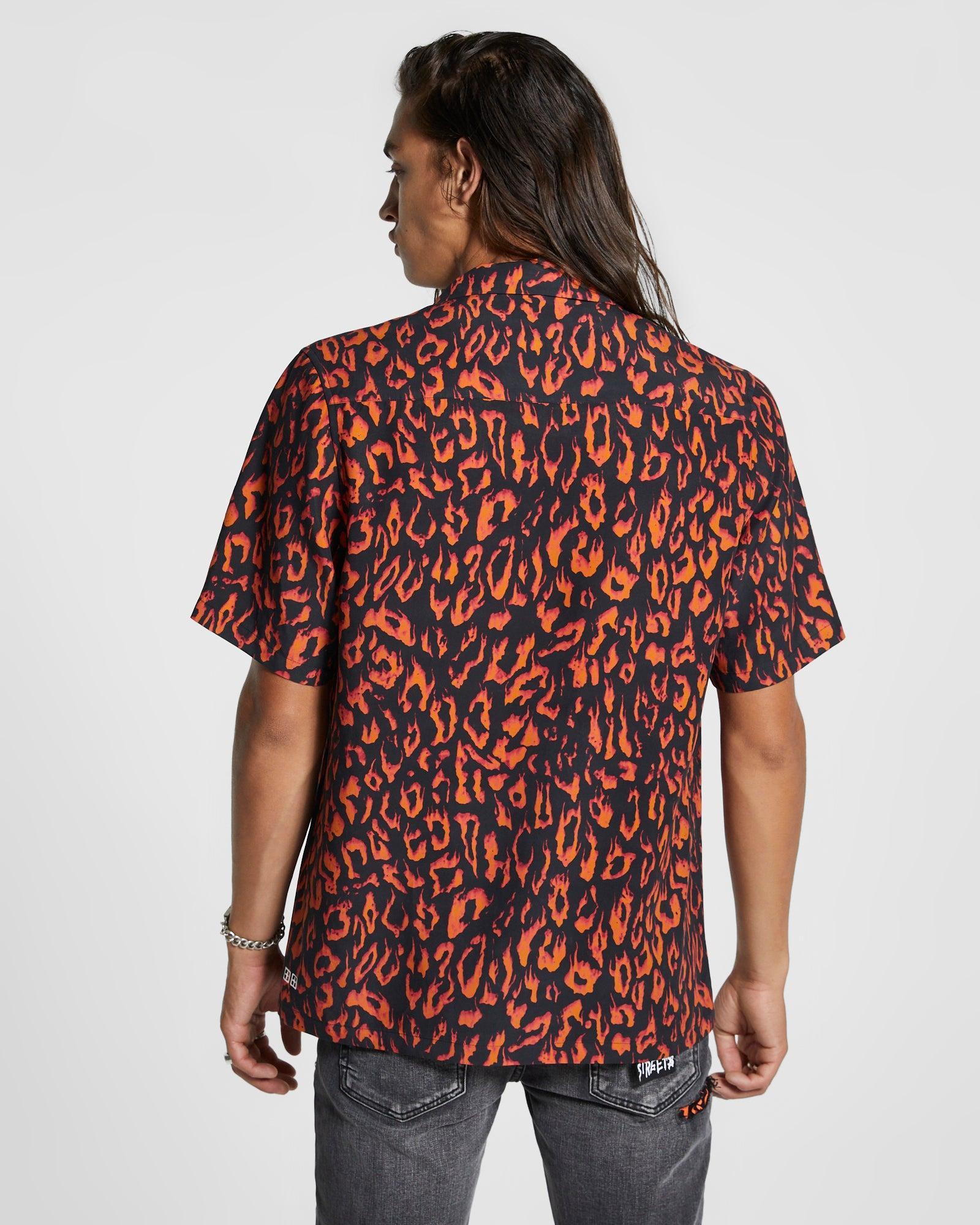 FIRE RESORT SS SHIRT ORANGE Male Product Image