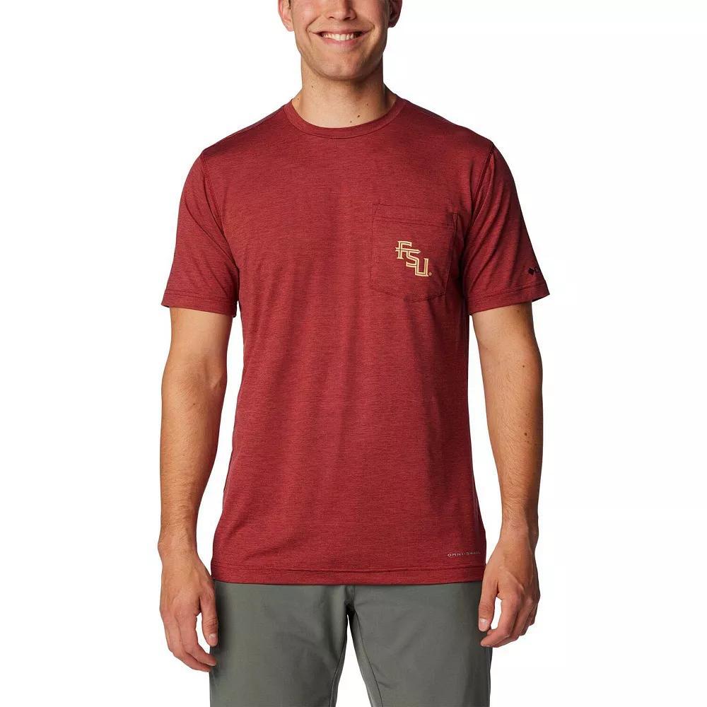 Men's Columbia Garnet Florida State Seminoles Tech Trail Omni-Wick T-Shirt, Size: 2XL, Red Product Image