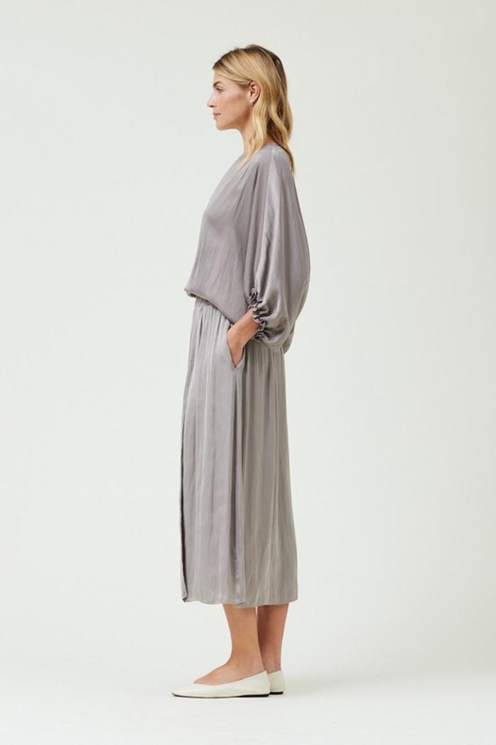 Overlap Satin Skirt Product Image