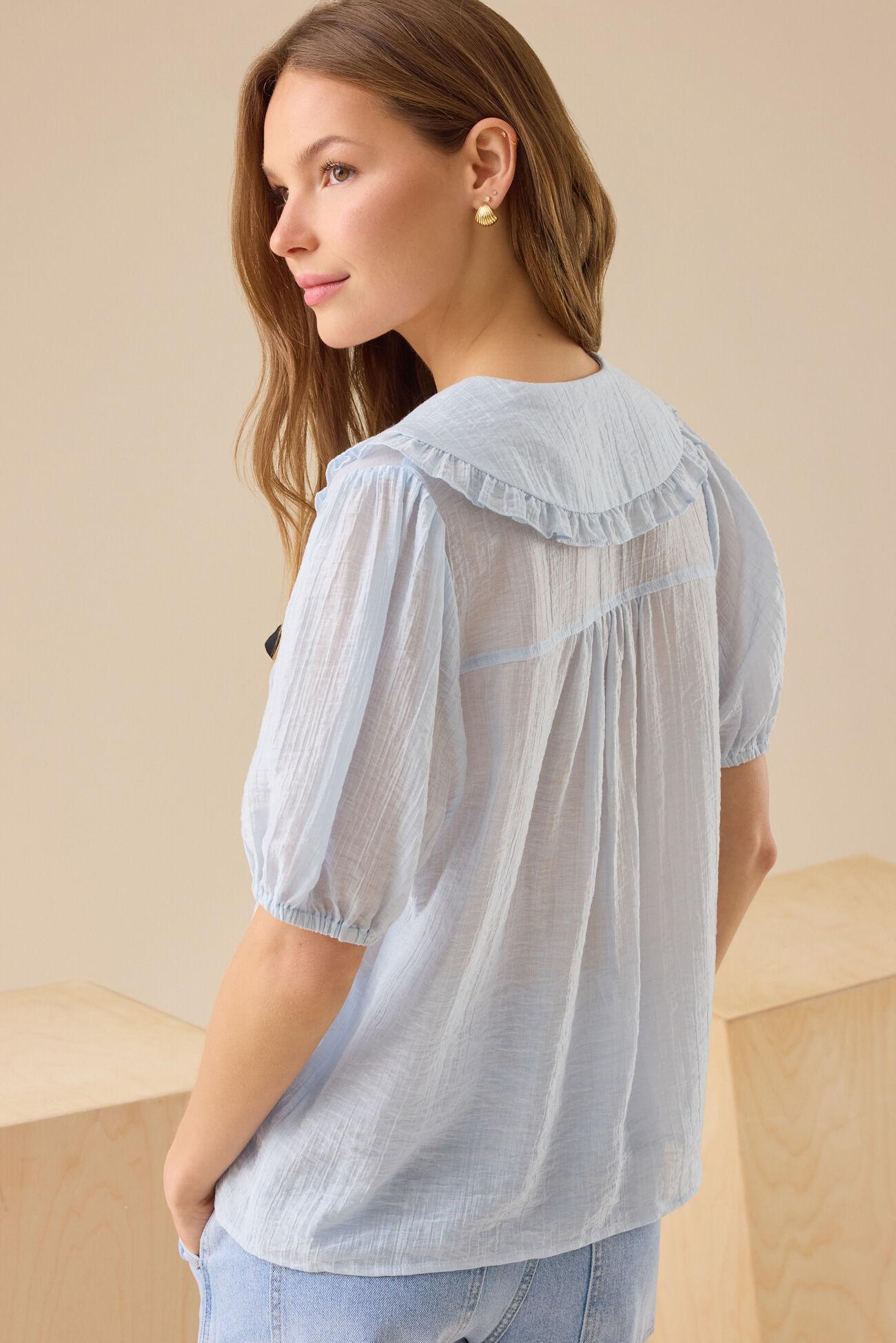 Vivienne Ruffle Collar Top Product Image