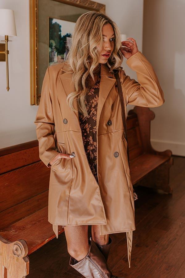 Forever First Class Faux Leather Coat Product Image