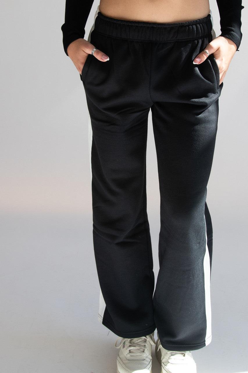 Side Stripe Wide Leg Sweatpants Product Image
