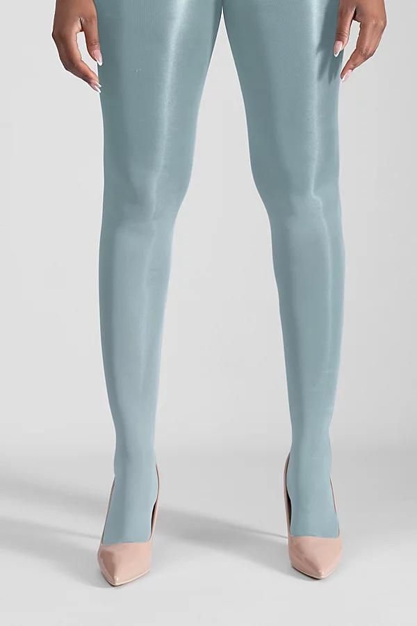 LECHERY® Lustrous Silky Shiny 40 Denier 1 Pair of Pantyhose, Women's, Size: Large-XL, Blue Product Image