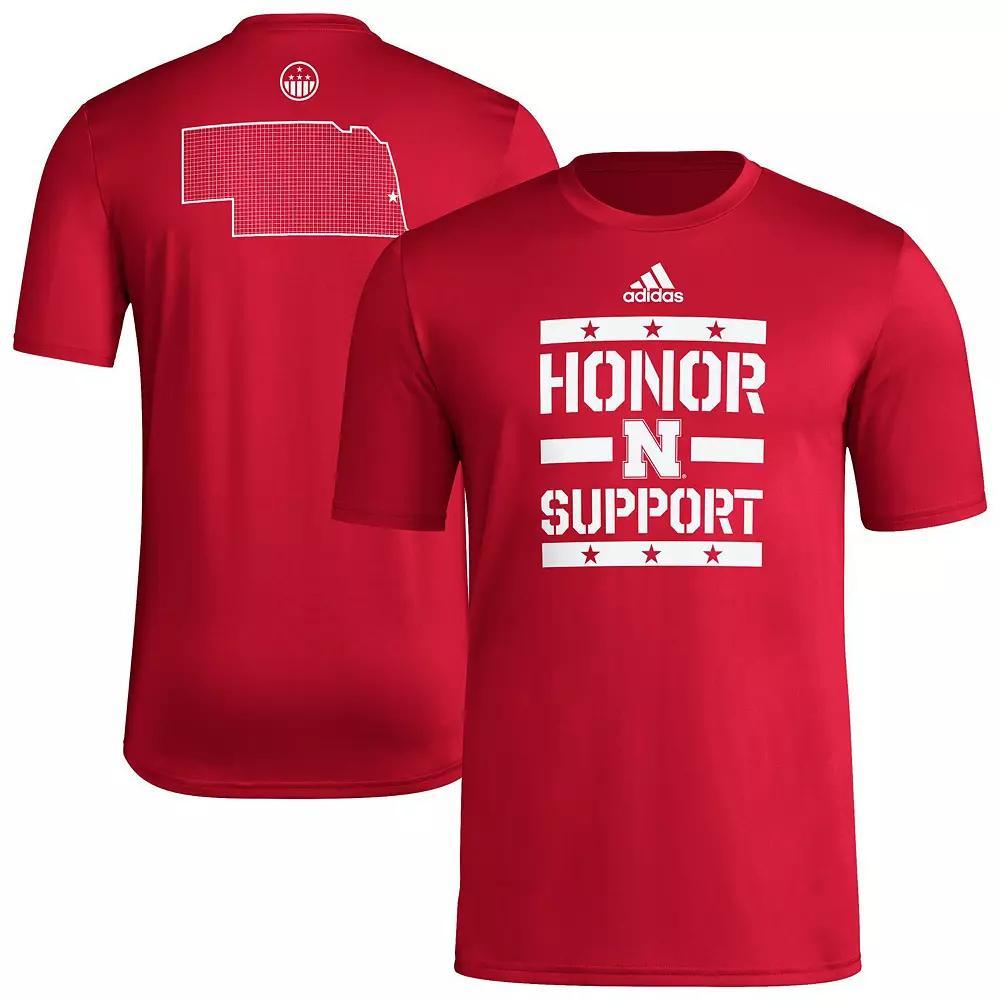 Mens adidas Washington Huskies Honor & Support Pre-Game T-Shirt Product Image