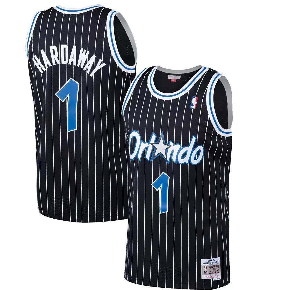 Men's Mitchell & Ness Penny Hardaway Black Orlando Magic 1994-95 Hardwood Classics Swingman Jersey, Size: 2XL, Mag Black Product Image