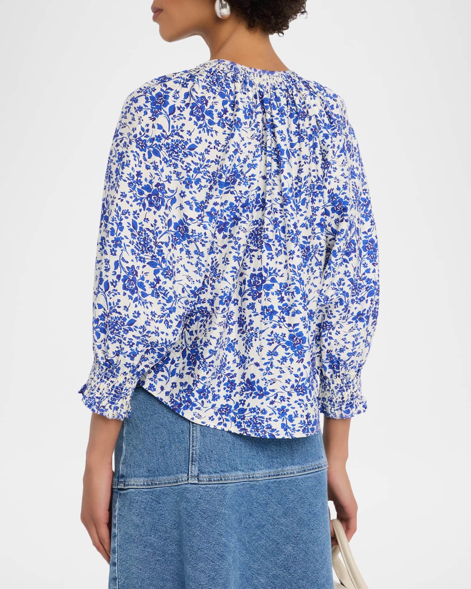 Mariah Floral Three-Quarter Sleeve Top Product Image