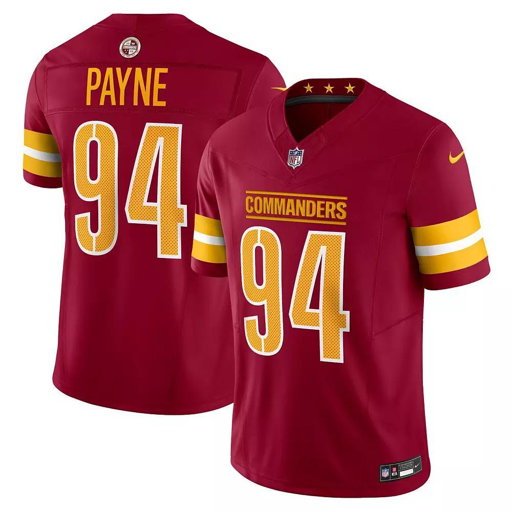 Men's Nike Daron Payne Burgundy Washington Commanders Vapor F.U.S.E. Limited Jersey, Size: 2XL, Wft Med Re Product Image