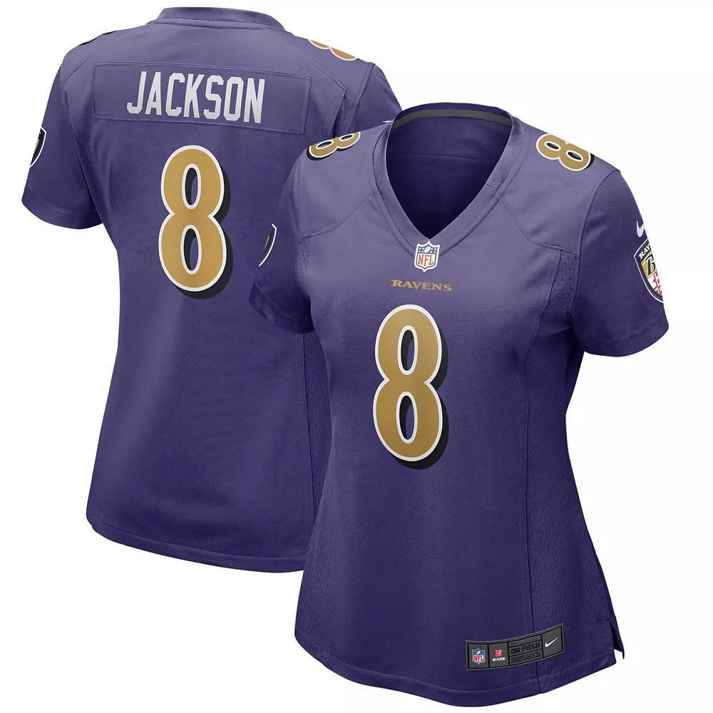Women's Nike Lamar Jackson Purple Baltimore Ravens Alternate Game Player Jersey, Size: Large Product Image