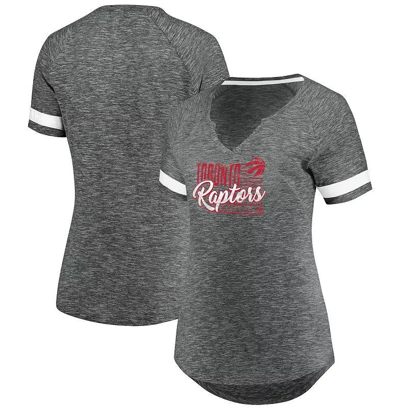 Women's Fanatics Branded Gray/White Brooklyn Nets Showtime Winning With Pride Notch Neck T-Shirt, Size: Large, Grey Product Image