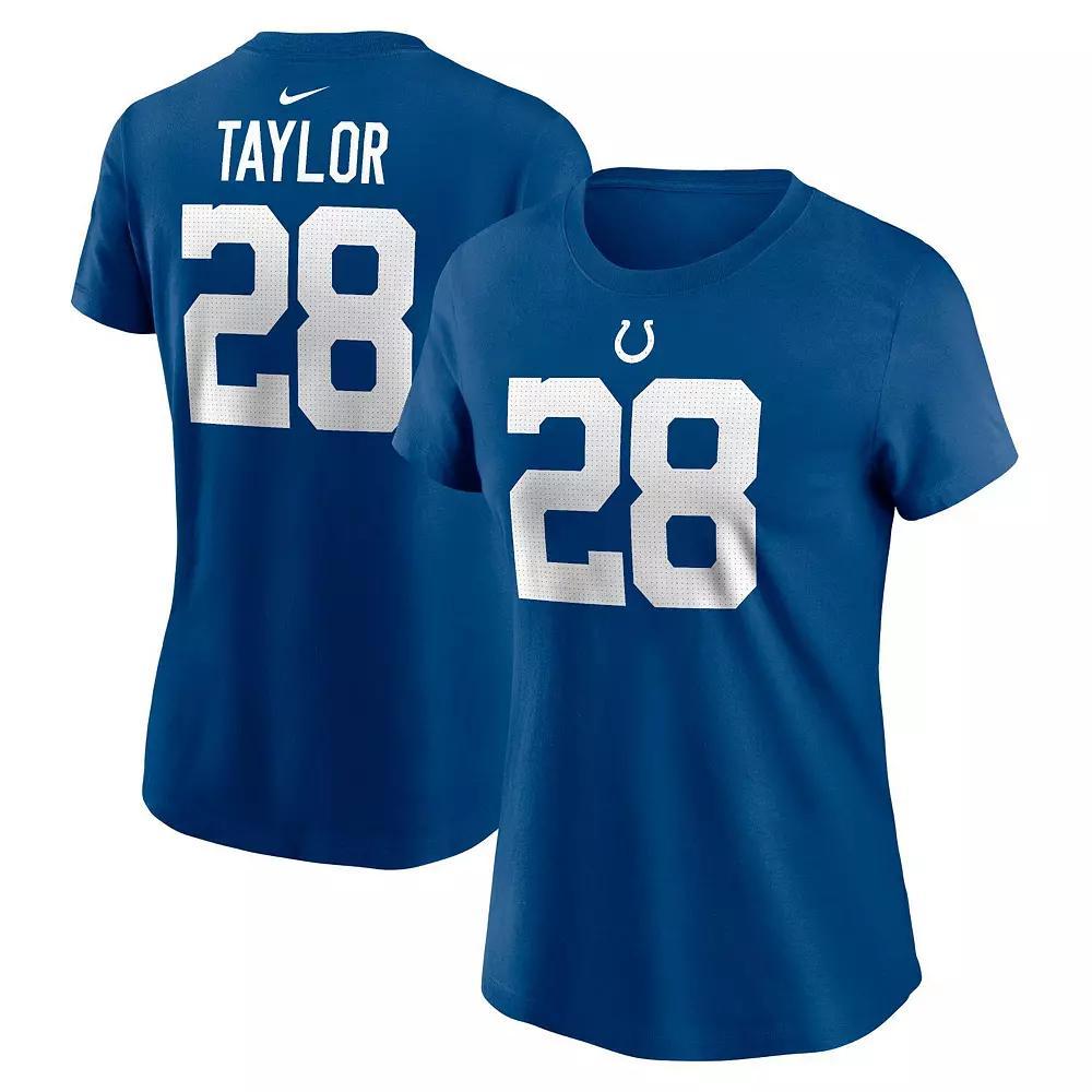 Women's Nike Jonathan Taylor Royal Indianapolis Colts Player Name & Number T-Shirt, Size: Small, Blue Product Image
