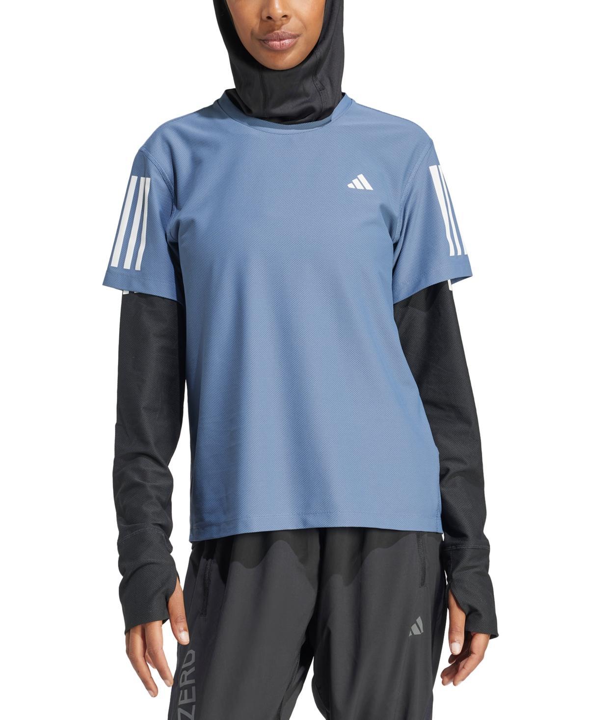 adidas Womens Own The Run Short-Sleeve Running Tee Product Image