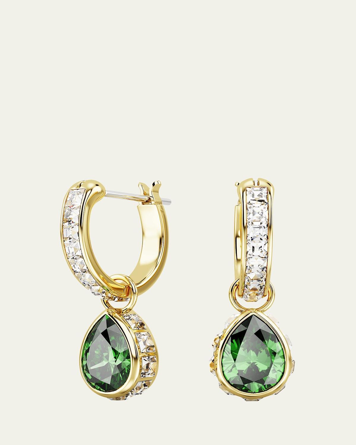 Stilla Gold-Tone Mix-Cut Crystal Hoop Earrings Product Image