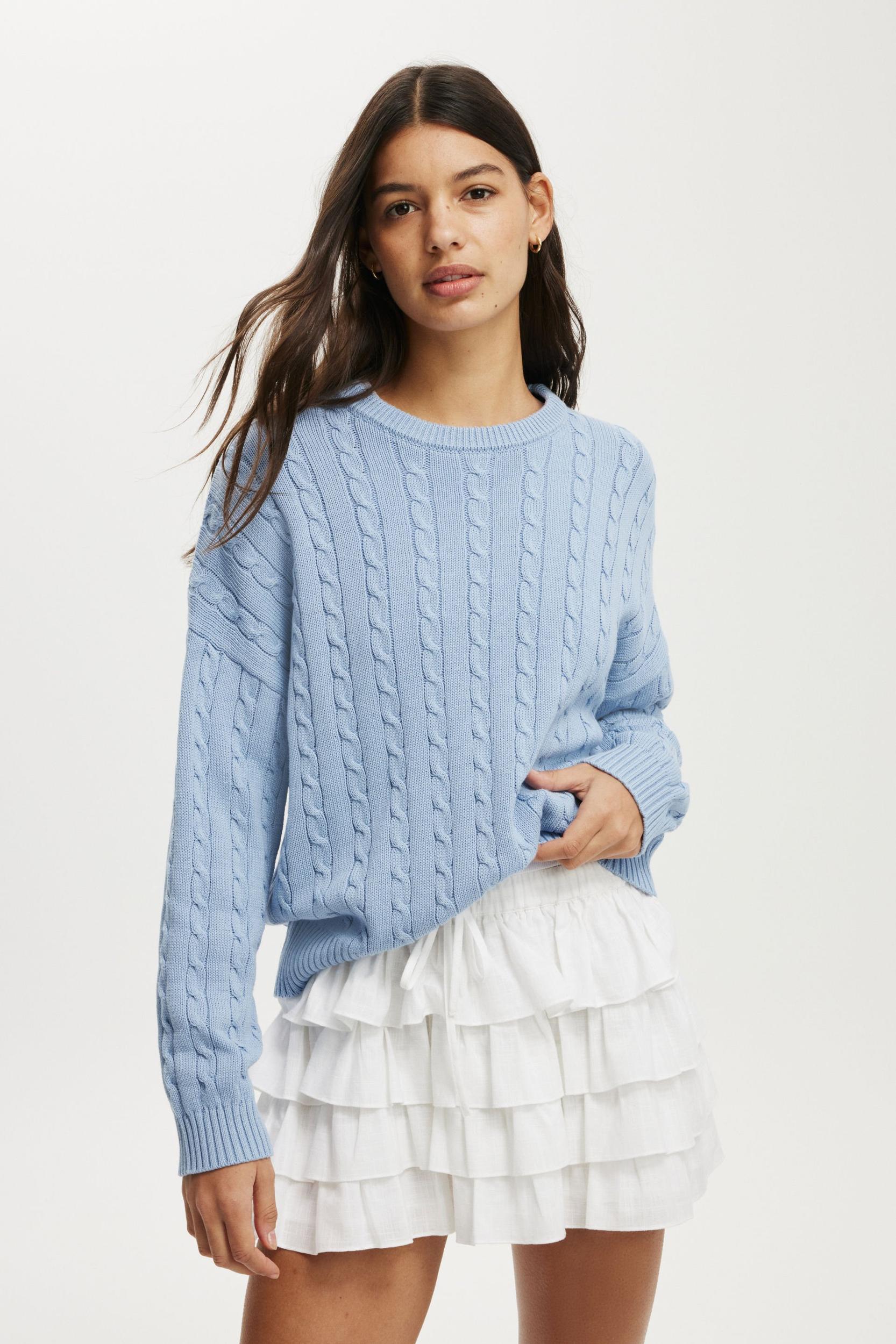 Cotton Crew Neck Pullover Product Image