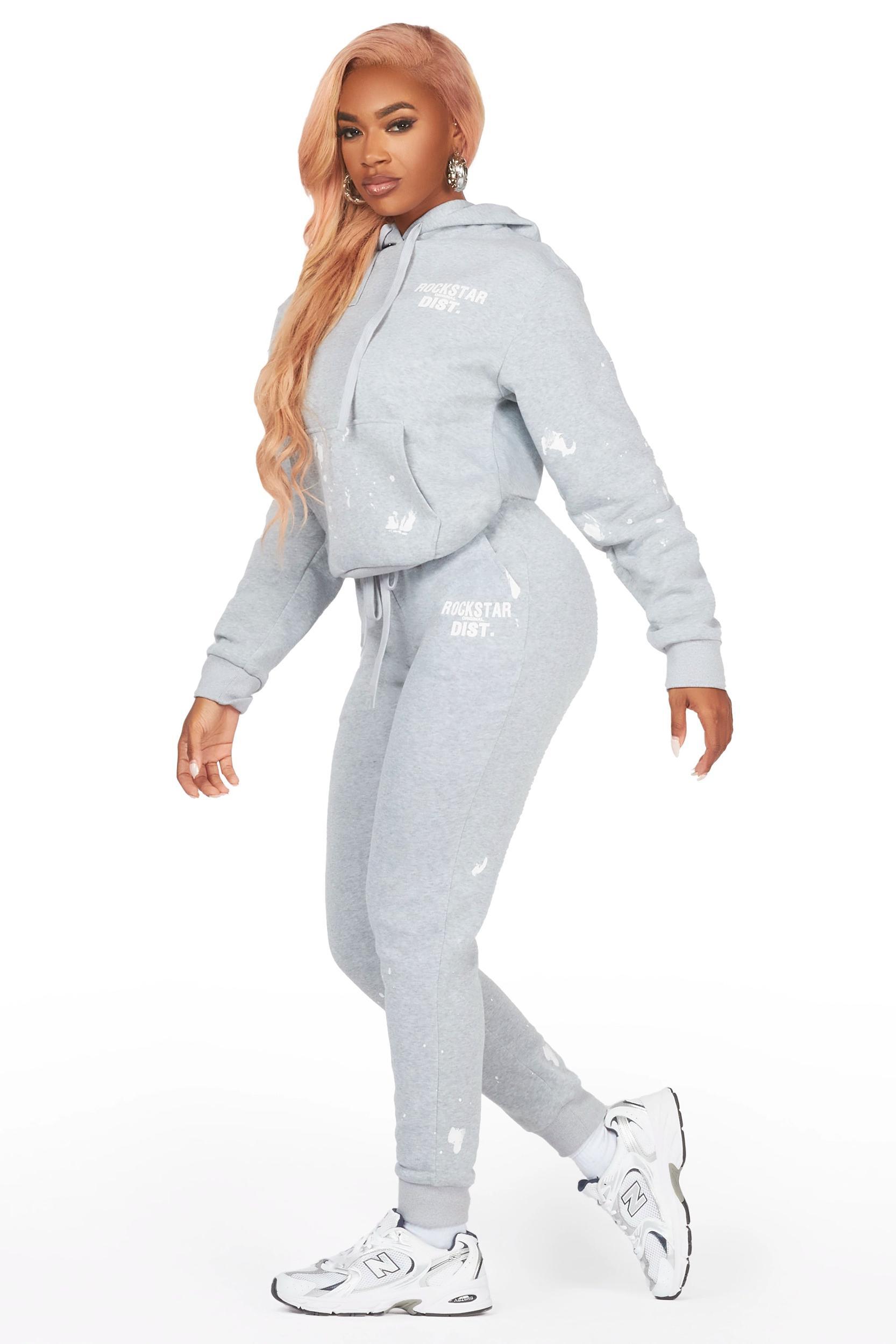 Hadley Heather Grey Jogger Trackset Female Product Image