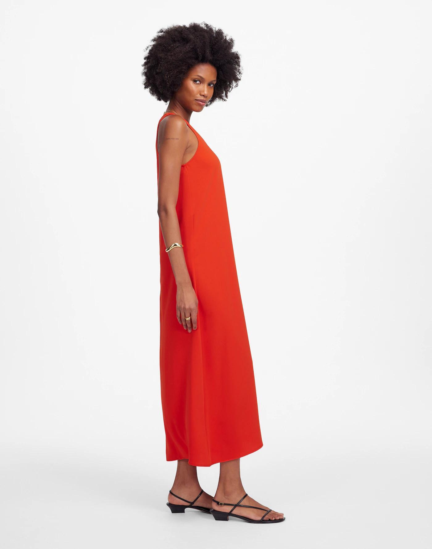 Sleeveless Scoopneck Midi Dress Product Image