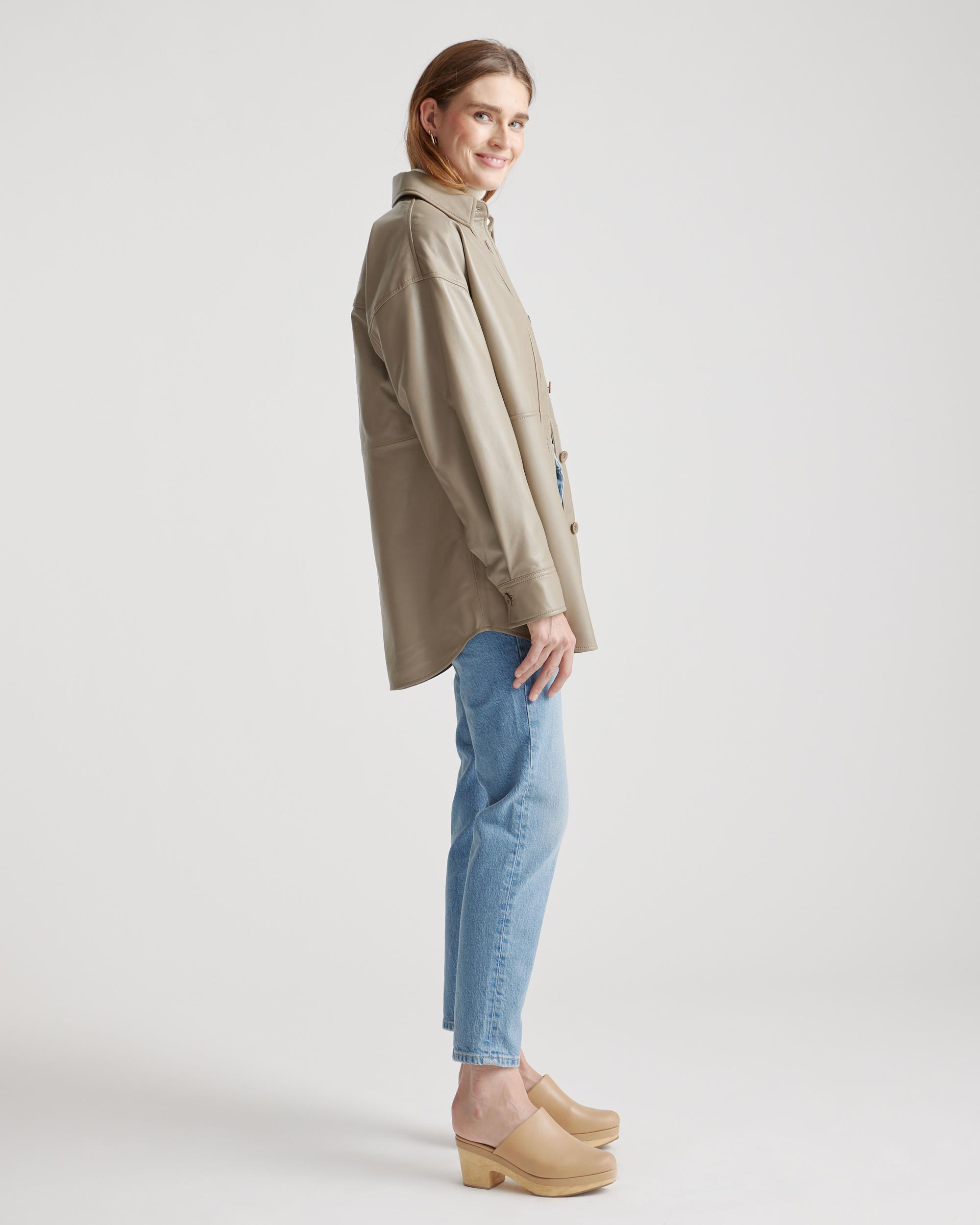 Quince | Women's Shirt Jacket Leather Product Image
