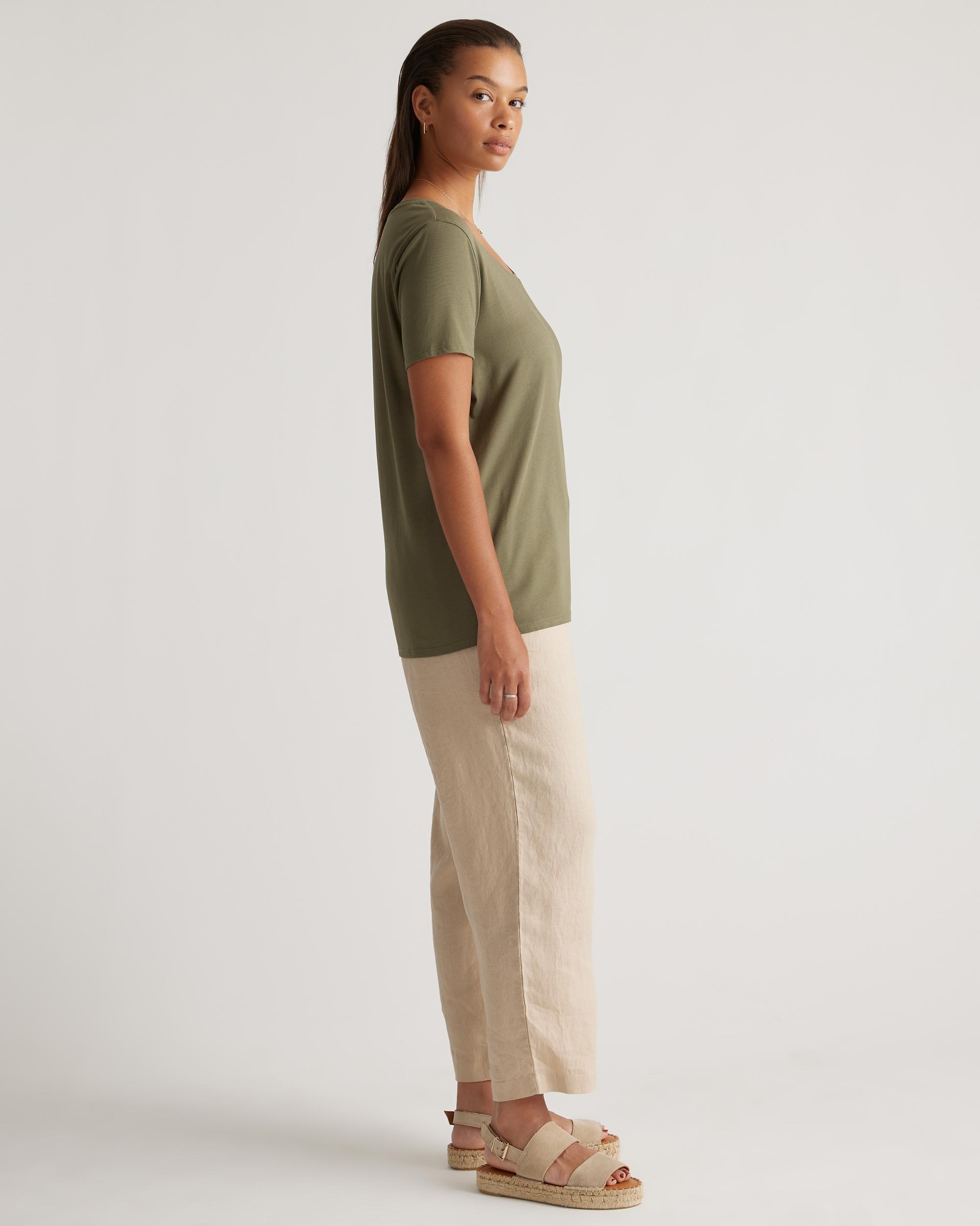 Quince | Women's Cotton Modal Scoop Neck T-Shirt Cotton/Modal Product Image