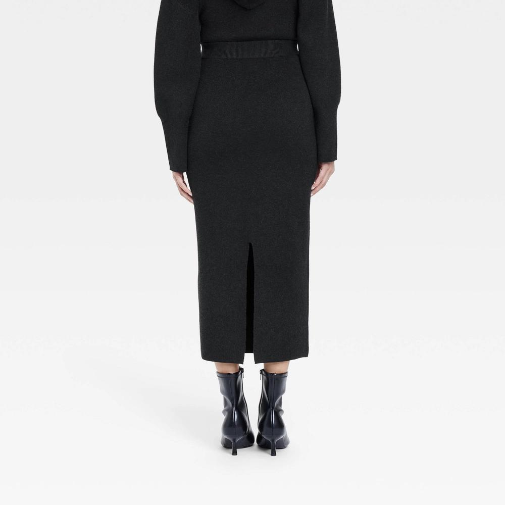 Women's Cozy Knit Midi Sweater Skirt - A New Day™ Product Image