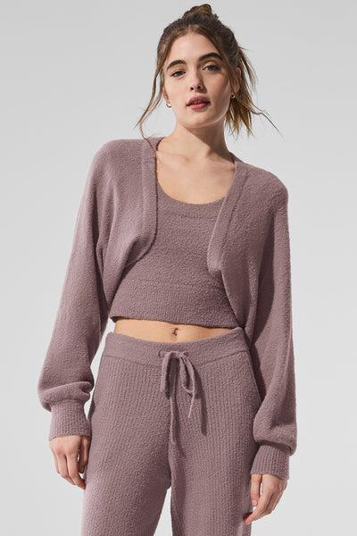 Snuggle Up Sweater Shawl - Mushroom Product Image