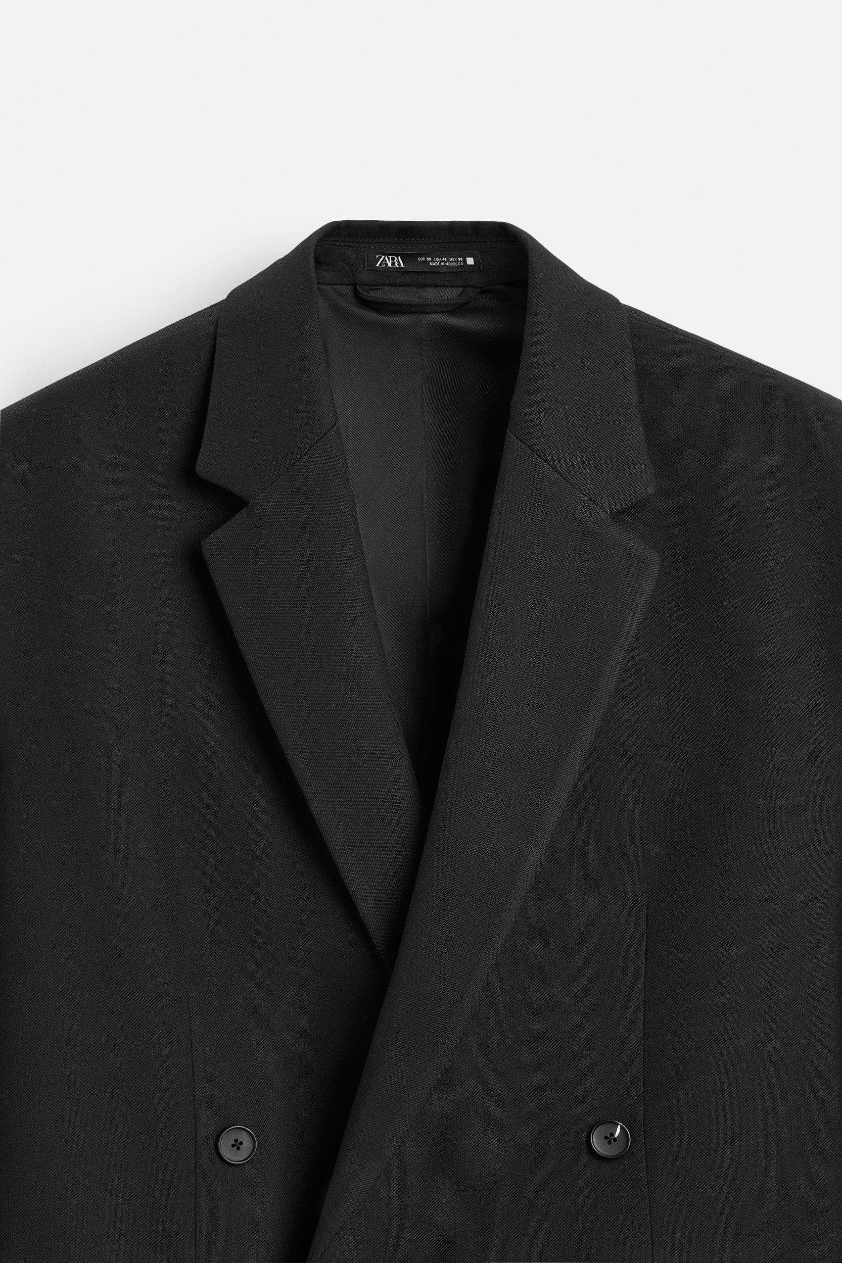 VISCOSE BLEND CROPPED FIT BLAZER Product Image