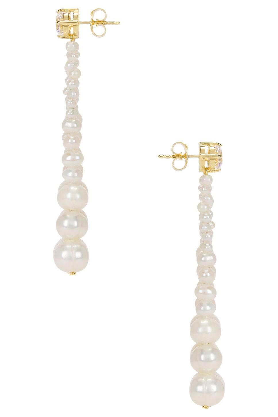 Freshwater Pearl CZ Earrings Product Image