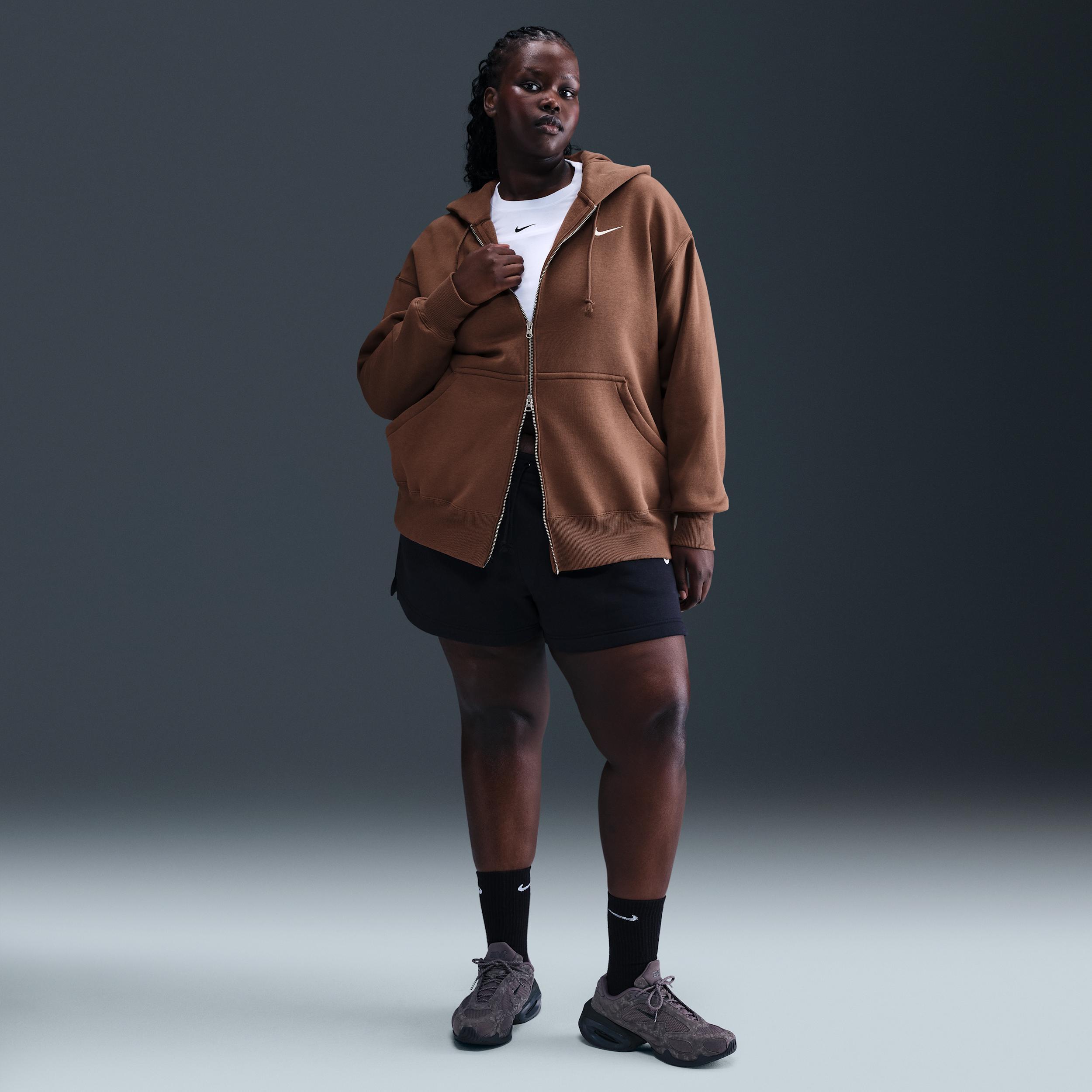 Nike Sportswear Phoenix Fleece Women's Oversized Full-Zip Hoodie (Plus Size) Product Image