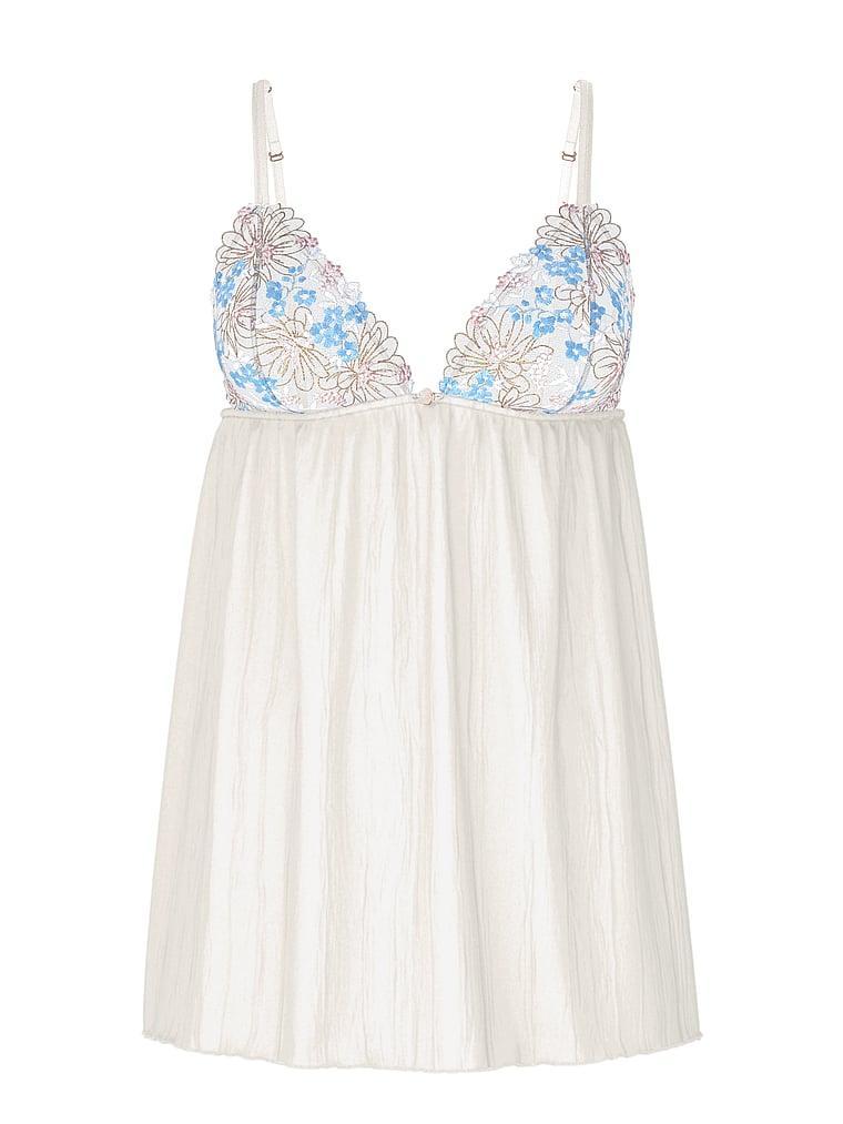 Wildflower Chiffon Pleated Babydoll Set Product Image